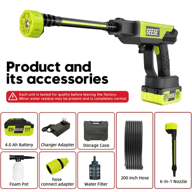 Cordless Portable Pressure Washer | Cali Coast Goods Co.